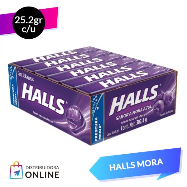 Halls Barra Mora 25 Grs 12 Unid