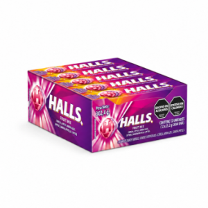 Halls Barra Fruit Mix 12 Unid