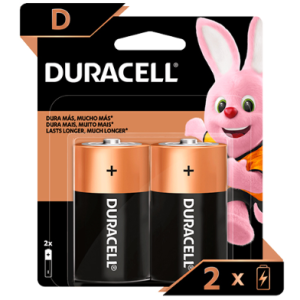 Pilas Duracell D pack 2