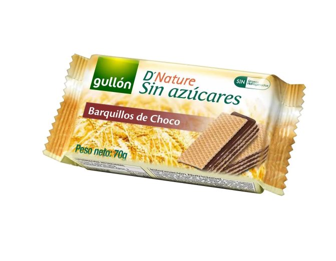 Oblea Gullón Chocolate Sin Azúcar 12 unid