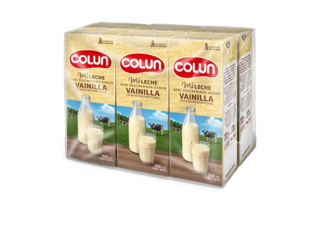 Leche Vainilla Colun 200cc 6Unid