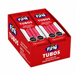 Fini Regaliz Frutilla Ácida 15 Grs 12 Unid