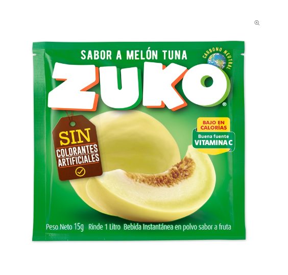 Jugo en Sobre Zuko Melón Tuna 10Unid