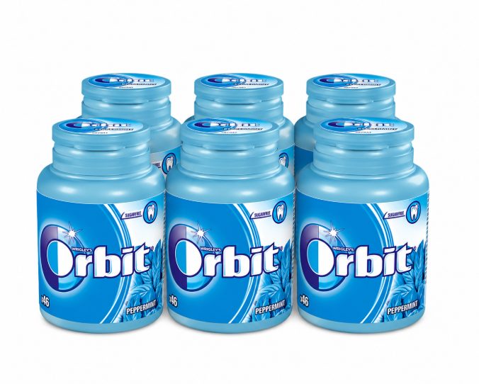 Orbit Peppermint botella 6 unid