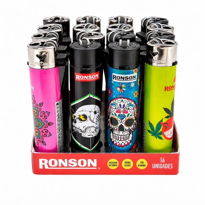 Encendedor Ronson Round 16 Unid