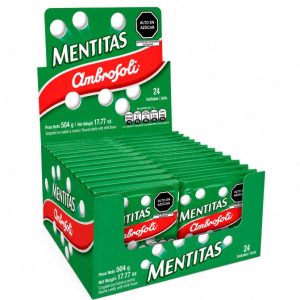 Caramelos Mentitas Ambrosoli 25 Grs 24 Unid