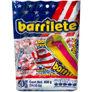 Barrilete Barras Caramelo Tutti Fruti 50 Unidades