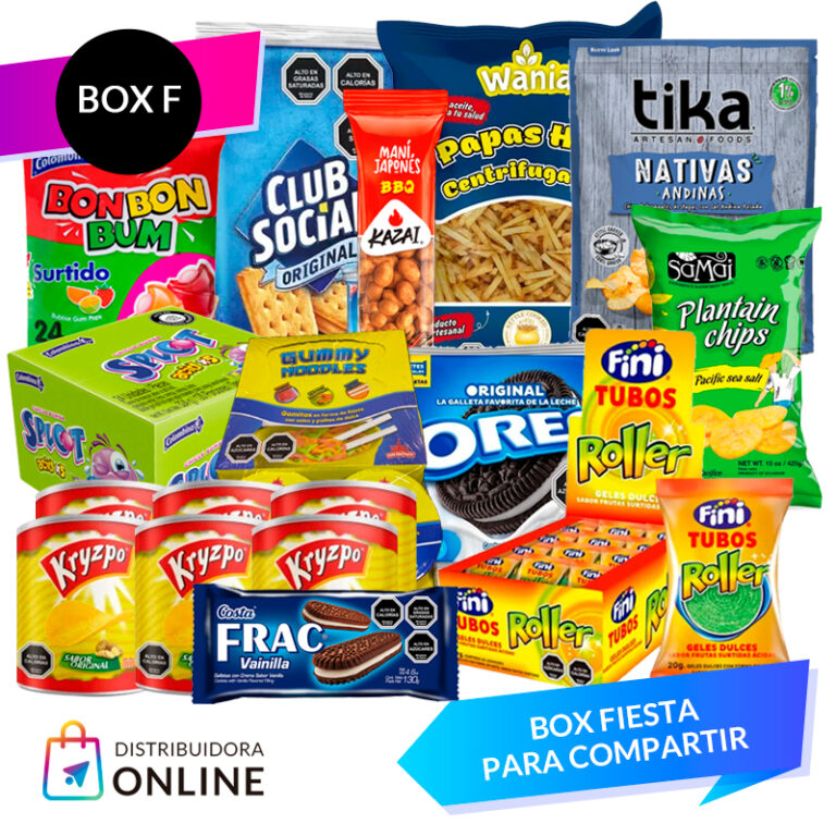 Box Fiesta para Compartir - DISTRIBUIDORA ONLINE