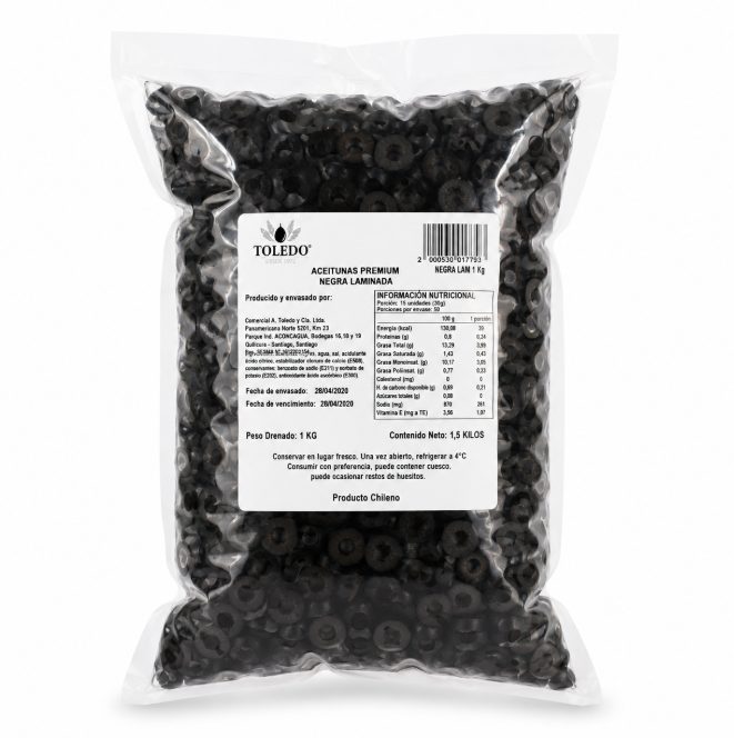 Aceituna Negra Deshuesada 400 Grs