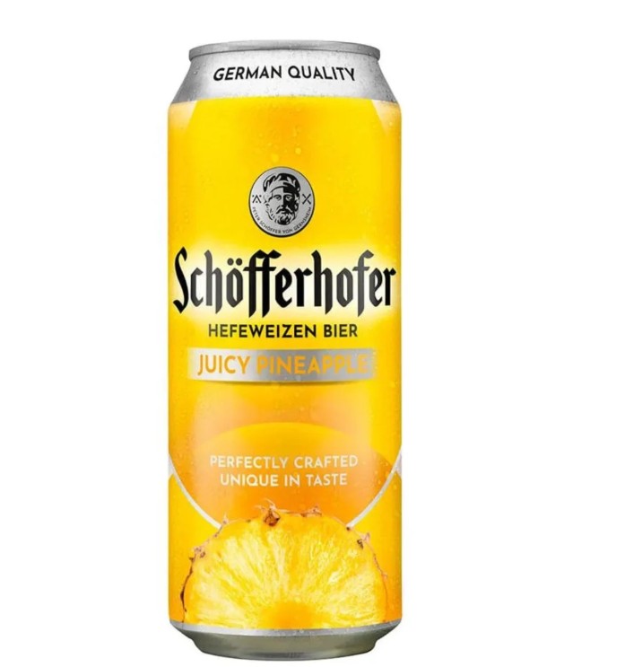 Cerveza Schofferhofer Piña lata 500cc 24 Unid