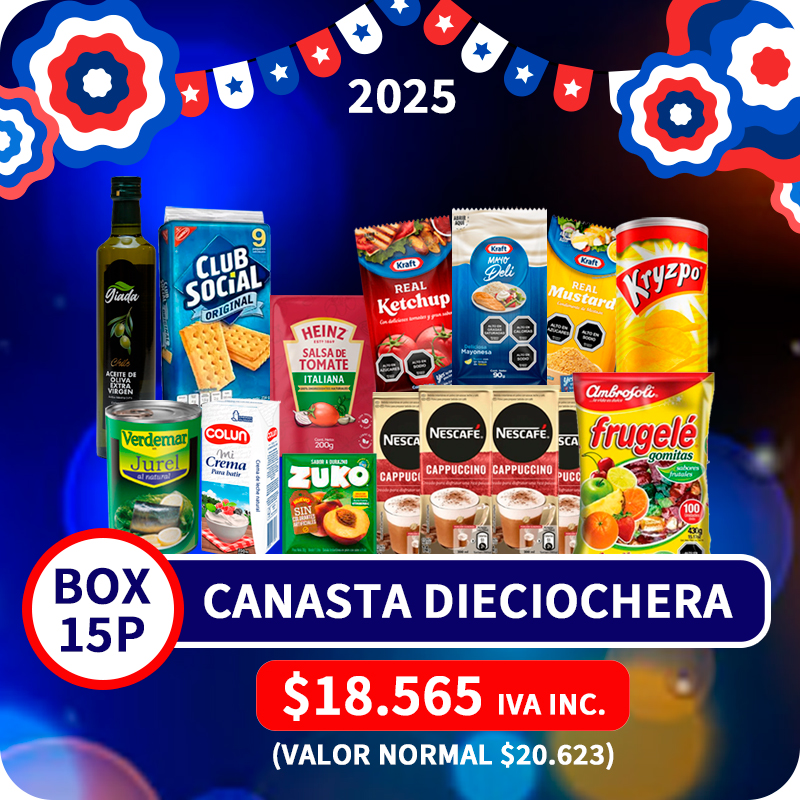 Box 18 de Septiembre - Canasta Dieciochera 15 Productos