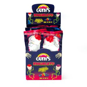 Gunys Esqueleto Lolipop  12grs 24 Unid