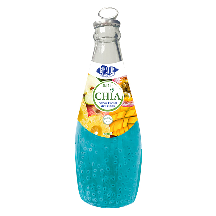 Binatur agua de Chia Coctel de Frutas 290 Ml