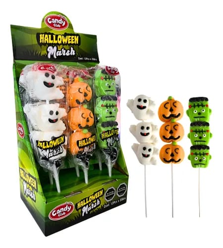 Marshmallow Candy club Halloween 35 Grs 12 Unid