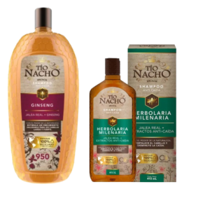 Tio Nacho Shampoo Ginseng 950ML + Tio Nacho Shampoo Herbolaria Milenario 415ML