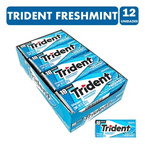 Trident Freshmint (Azul) 12 Unid