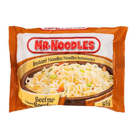 Mr Noodles Pasta Instantanea (SOBRE) sabor Carne 85 grs 6 Unid