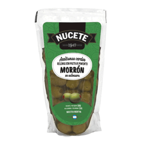Nucete Aceituna Verde Rellena Morron 120 Grs
