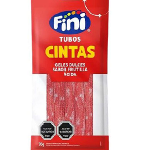 Fini Cinta Frutilla Acida 70 Grs 12 Unid