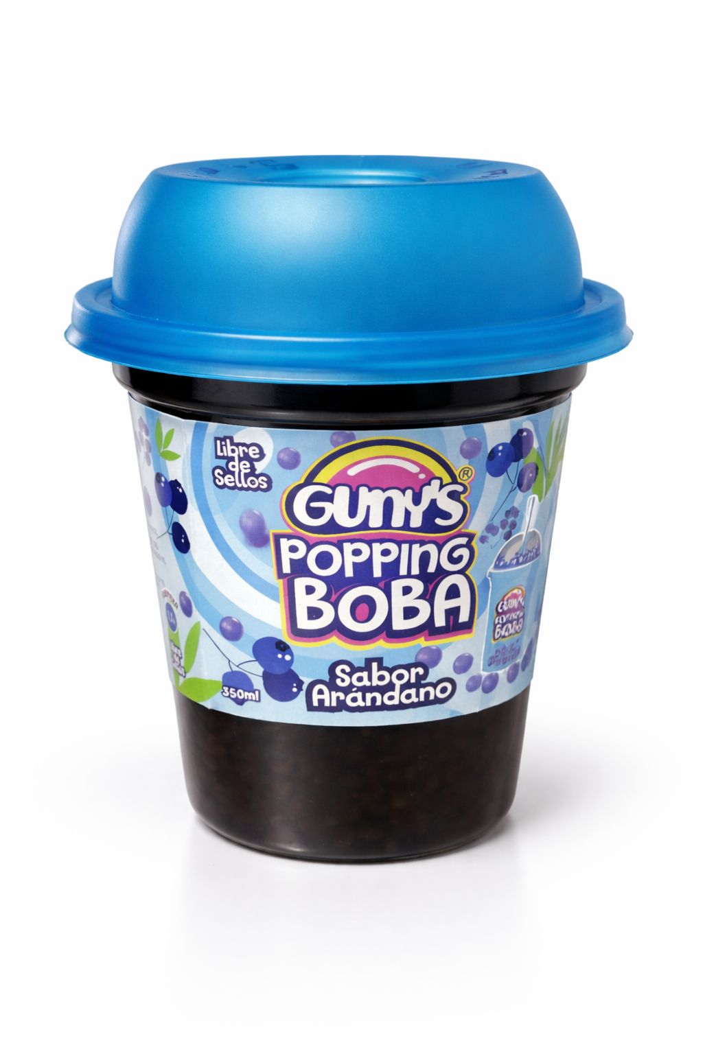 Boba Popping Arándano 350 ml Gunys