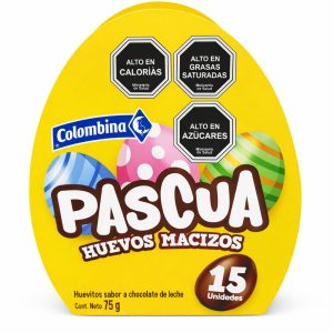 Huevos macizos Pascua Colombina 15 unid
