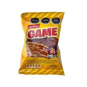 "Alfajor Game chocolate 60 gramos"