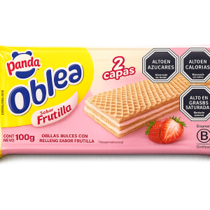 panda galleta oblea frutilla 100 grs