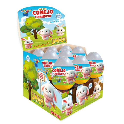 Huevos Sorpresa Conejo Cariñoso 18 unidades