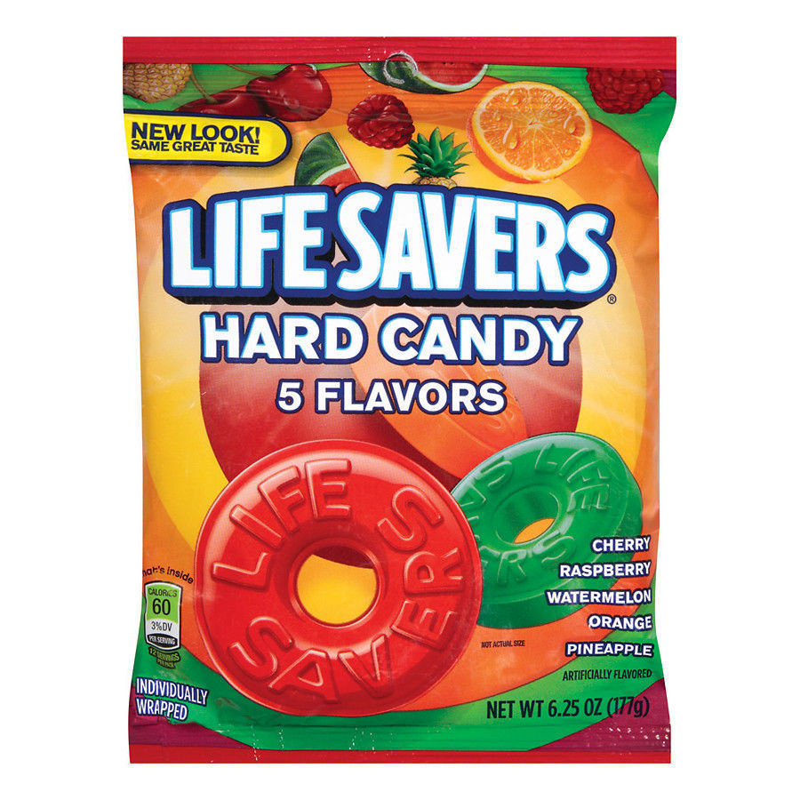 Lifesavers caramelos frutales 117 gr bolsa