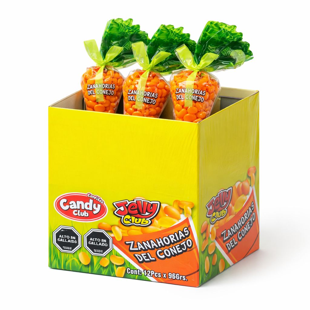 Jelly Zanahorias Pascua Candy Club 12 unidades