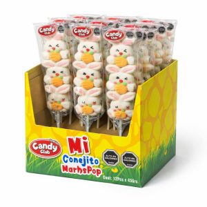 "Marshpop Mi Conejito Candy Club 12 unidades"
