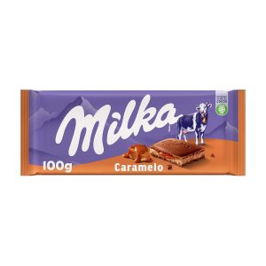 milka chocolate caramel 100 grs