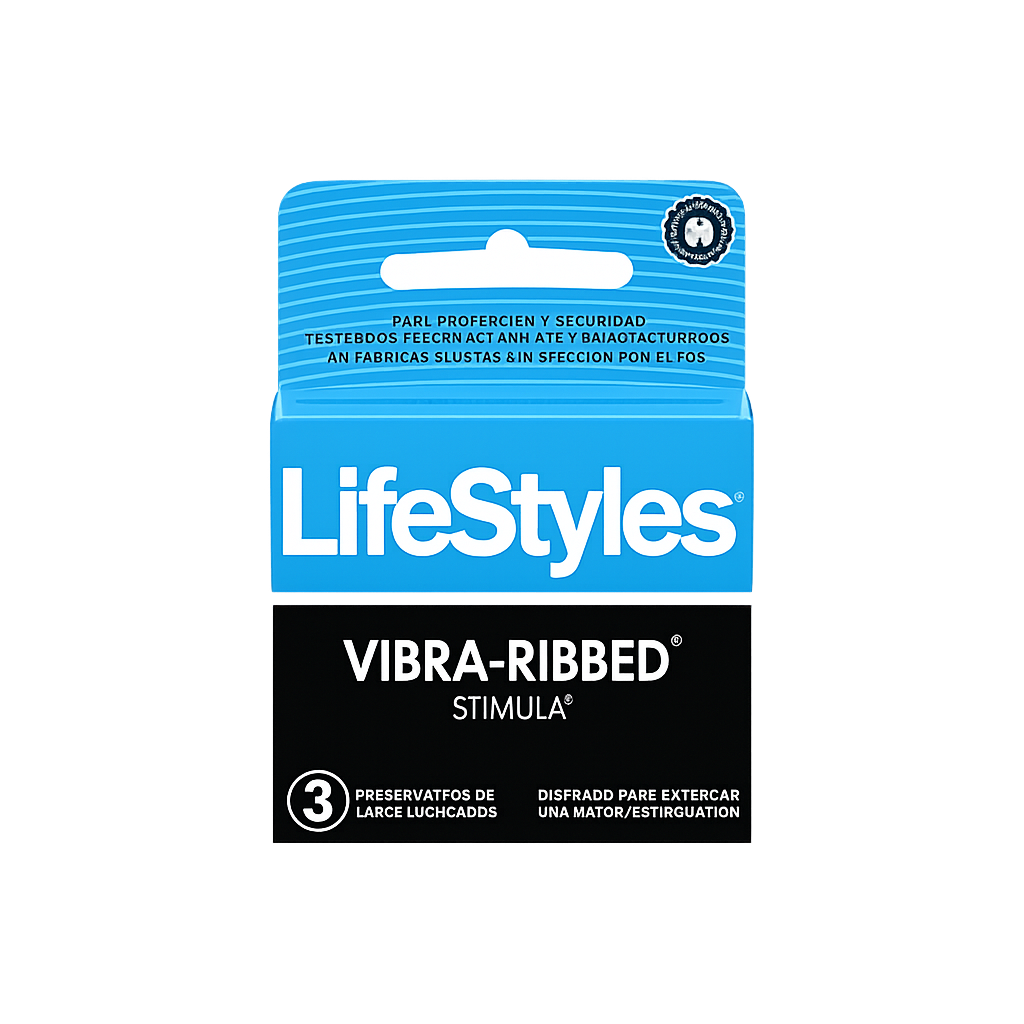 LifeStyles Preservativos Vibra-Ribbed 3 Unid