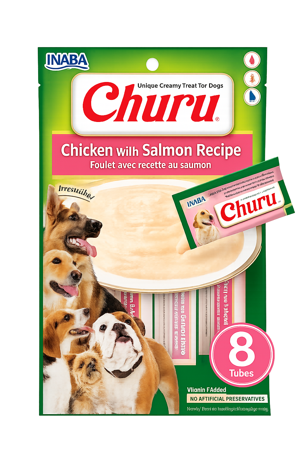 Churu Chicken with Salmon 20 Grs 8 Unid