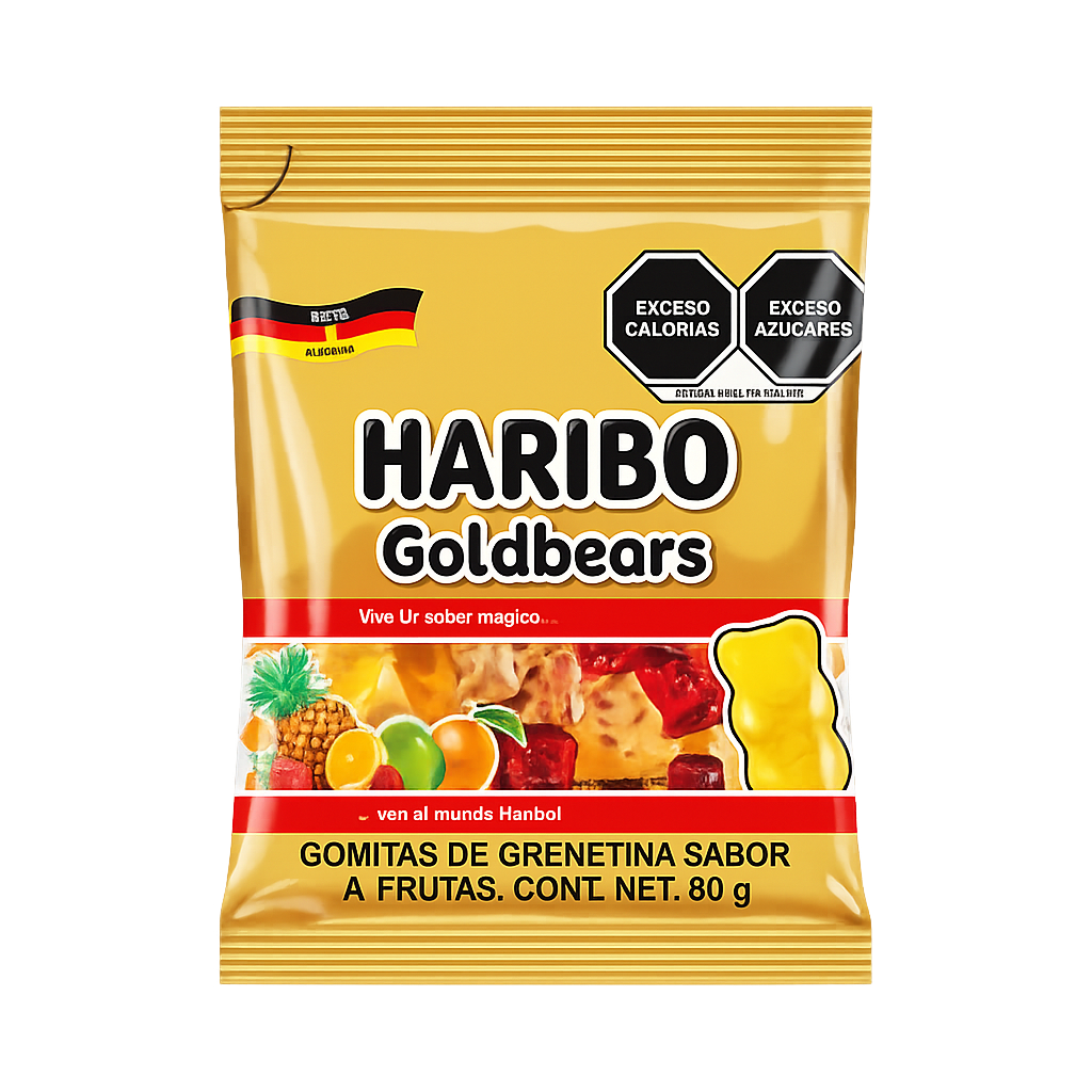 Haribo Gomitas Osos de Oro 80 Grs