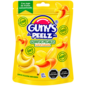 Gunys Peelz Gomitas Pelables Banana 75 Grs