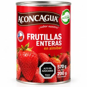 Aconcagua Frutillas Enteras en Almíbar 570 gramos