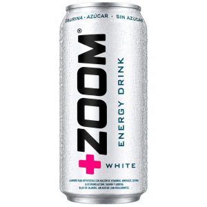 Zoom Bebida Energética White sin azúcar lata de 473 ml