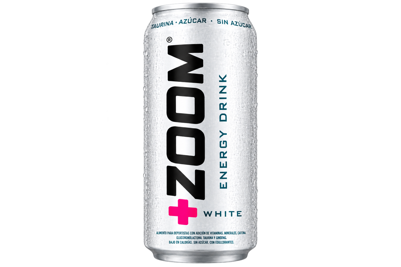 Zoom Bebida Energética White sin azúcar lata de 473 ml