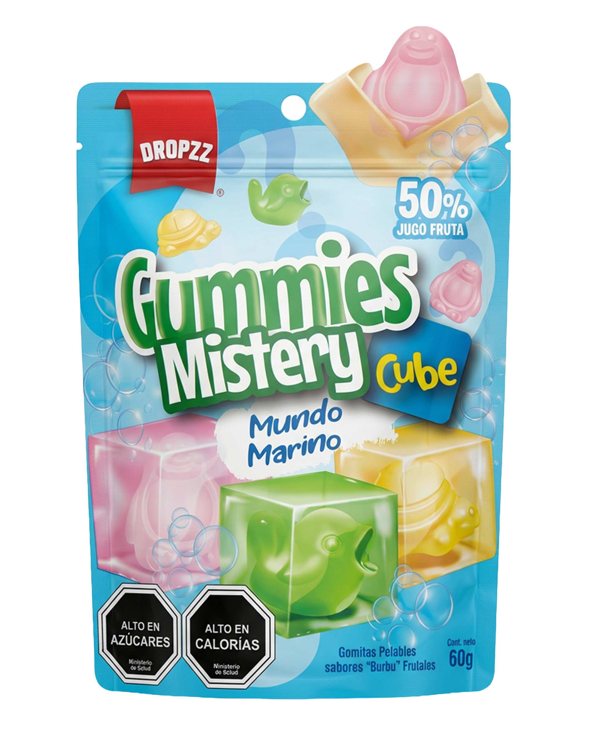 DROPZZ Gummies Surprise Mundo Marino 60 gramos