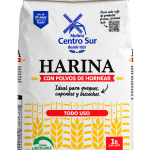 Centro Sur Harina con Polvo de Hornear paquete de 1 kg